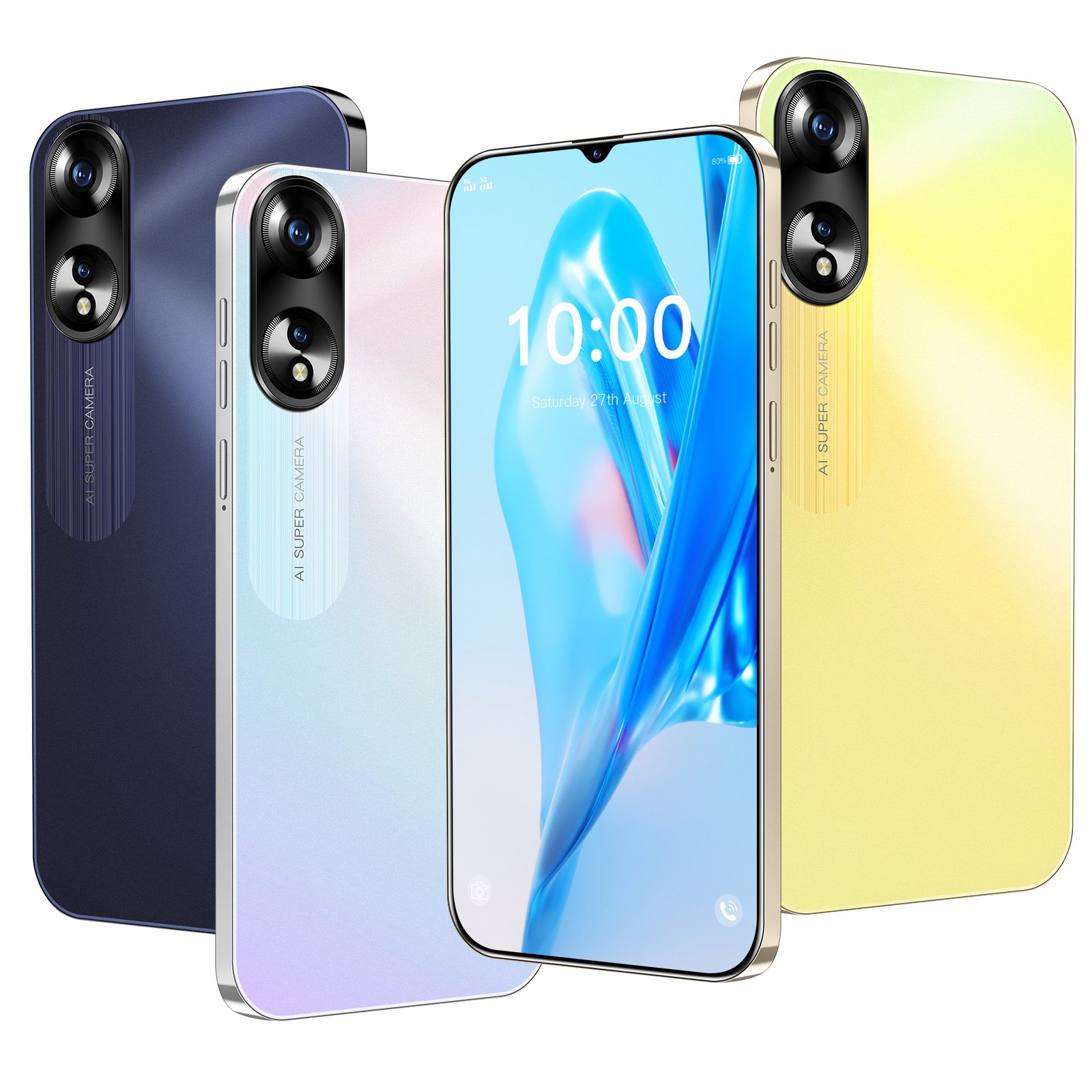 A38 mobile phones 3g&4g smartphone 6.6'' quick charger fingerprint cellphone cheap smartphones unlocked smartphone